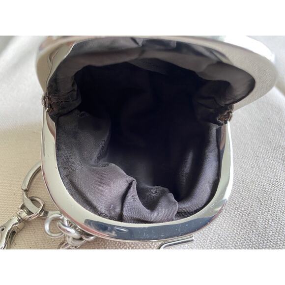 COCCINELLE Italy Luxury Elegant Coin Purse Holder with keychain - Picture 8 of 11